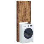 vidaXL Wasmachinekast 64x25,5x190 cm oud houtkleurig, Elektronische apparatuur, Wasmachines, Verzenden, Nieuw
