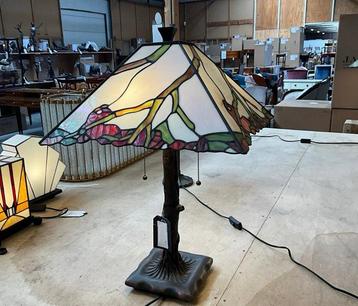 Art Deco - Lampe de table - Diamètre 60 cm - Vitrail - Style