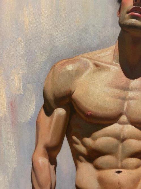 Nicolas Dorval (XX) - Muse 2, Antiek en Kunst, Kunst | Schilderijen | Modern