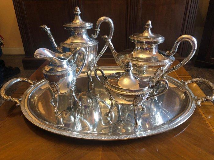 Castaudi Gaudero - Service à café (5) - Argent 800, Antiquités & Art, Antiquités | Argent & Or