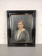 Belgische school (XIX) - Portret van een vrouw, Antiek en Kunst