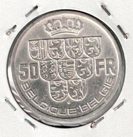 België. Leopold III. 50 Francs 1939FR/VLmorin 444A+444B, Postzegels en Munten, Munten | Nederland