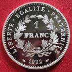 France. Ve République. 1 Franc 1992 Piéfort, Proof (Sans, Postzegels en Munten