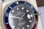Philip Watch - Caribe Sport - Blue/red - Swiss Made - Date -, Nieuw