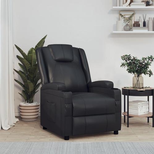 vidaXL Fauteuil inclinable Noir Similicuir, Maison & Meubles, Fauteuils, Neuf, Envoi