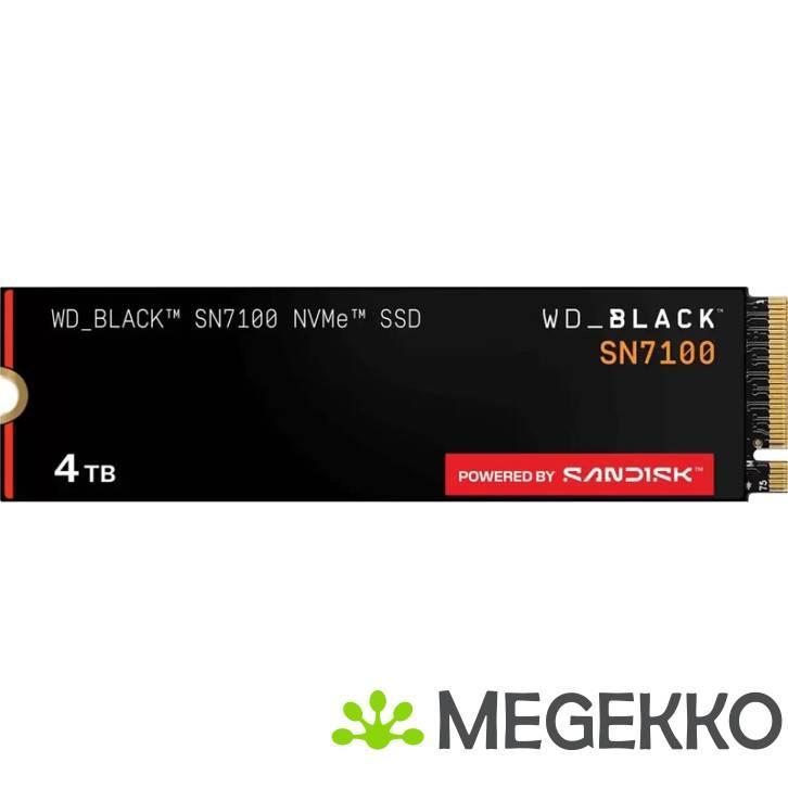 WD SSD Black SN7100 4TB, Computers en Software, Harde schijven, Nieuw, Verzenden
