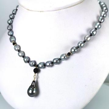 Collier - 18 carats Or jaune Perle - Perle - TAH Ø 12X21MM beschikbaar voor biedingen