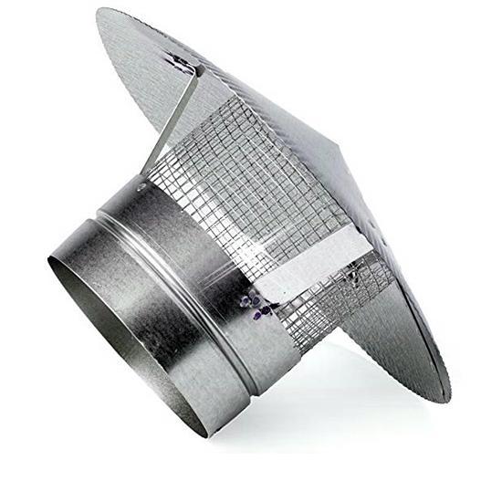 Regenkap met gaas 80 mm, Doe-het-zelf en Bouw, Ventilatie en Afzuiging, Nieuw, Verzenden