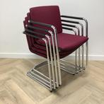 Tweedehands Wilkhahn Neos vergaderstoel, Bordeaux -rood, Gebruikt, Eén