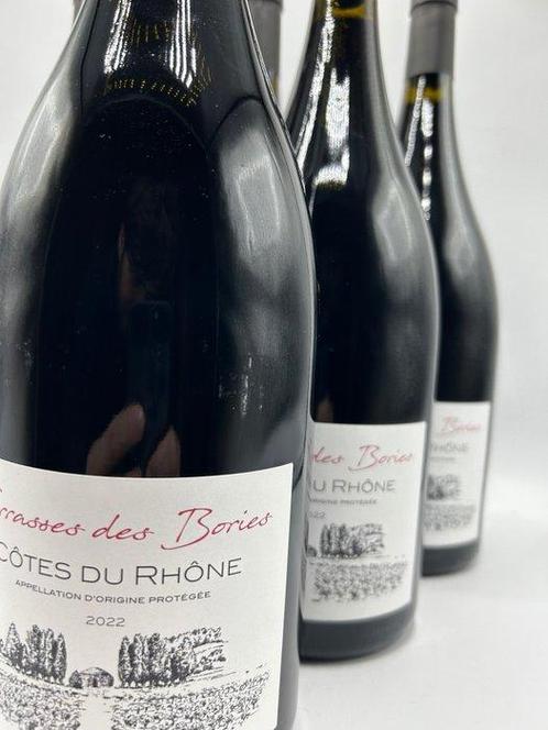 2022 Terrasse des Bories - Côtes-du-rhône - 6 Magnums (1.5L), Verzamelen, Wijnen