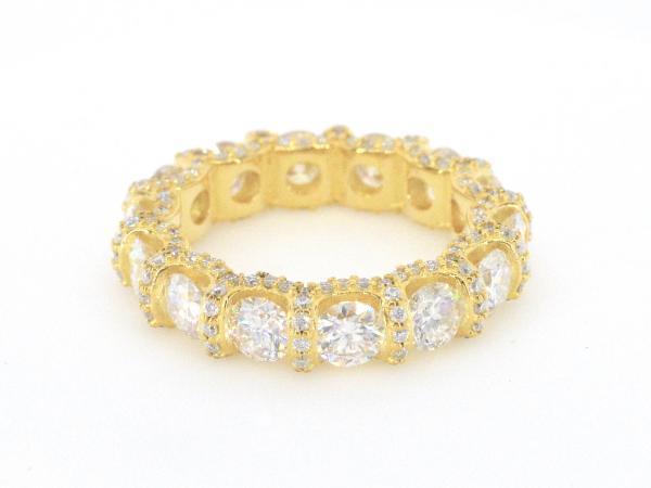 Veiling - Alliance ring briljant Moissaniet 3.50 carat goud, Handtassen en Accessoires, Ringen