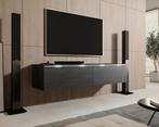 TV-Meubel Dixon - Zwart eiken - 140 cm, Huis en Inrichting, Kasten |Televisiemeubels, Overige materialen, 100 tot 150 cm, Verzenden