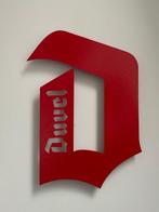 Logo Duvel rouge - Enseigne publicitaire - Acier