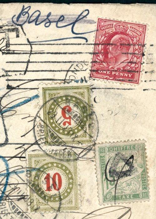 Zwitserland, Frankrijk, Groot-Brittannië 1908 - Zeldzame, Postzegels en Munten, Postzegels | Europa | België