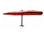 Veiling - Dubbel hangende parasol oranje 2 * 300x300 cm, Jardin & Terrasse