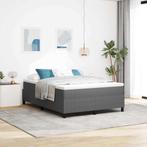 vidaXL Boxspring bed Lichtgrijs 140 x 200 cm Katoenen stof, Verzenden, Nieuw