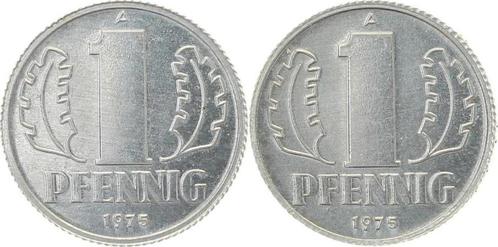 1 Pfennig Proben 1pfennig Ddr Probe 1975a Wertseite x 2 o..., Postzegels en Munten, Munten | Europa | Niet-Euromunten, België