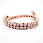 Armband - 14 karaat Roségoud - 3.95ct. tw. Roze Diamant, Nieuw
