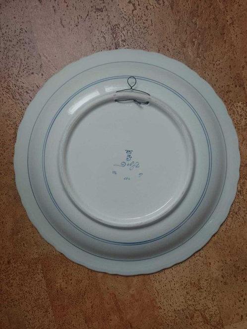 De Porceleyne Fles, Delft - Bord - Aardewerk - Naar, Antiek en Kunst, Antiek | Glaswerk en Kristal