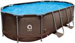 Zwembad - Avenli - 427x275x100 cm Rattan-look complete set, Tuin en Terras, Zwembaden, Ophalen of Verzenden, Nieuw