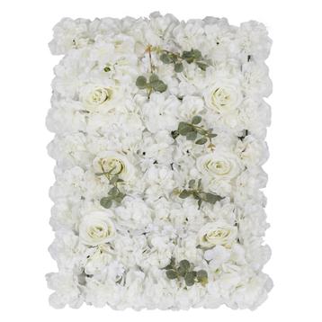 Witte Wanddecoratie Bloemen 60cm