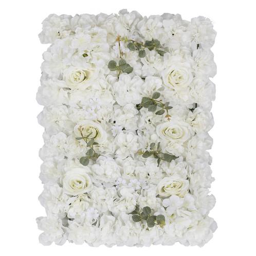 Witte Wanddecoratie Bloemen 60cm, Hobby en Vrije tijd, Feestartikelen, Nieuw, Verzenden