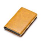 RFID Creditcard Houder Portemonnee - Vintage Leren Aluminium, Handtassen en Accessoires, Portemonnees, Verzenden, Nieuw