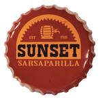 Fallout Tin Sign Sunset Sarsaparilla Bottle Cap, Ophalen of Verzenden, Nieuw