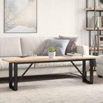 vidaXL Salontafel O-frame 160x40x45,5 cm grenenhout en staal, Huis en Inrichting, Tafels | Eettafels, Verzenden, Nieuw