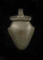 Oude Egypte, Nieuwe rijk Black Hardstone Hart Amulet, Antiek en Kunst