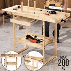 Houten werkbank / Hobbytafel - 127 x 57,5 x 82,5 cm, Doe-het-zelf en Bouw, Verzenden, Nieuw