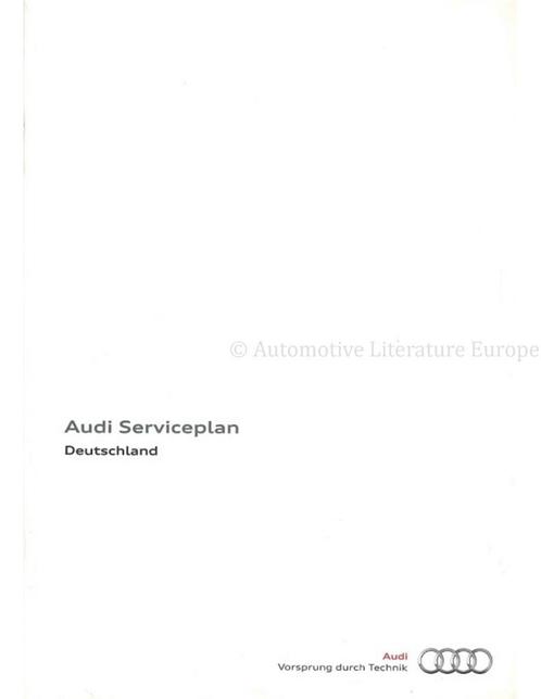 2011 AUDI A8 SERVICEBOEKJE DUITS, Auto diversen, Handleidingen en Instructieboekjes