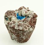 Top elektrisch-blauwe cavansiet op geode Fluorescerende -