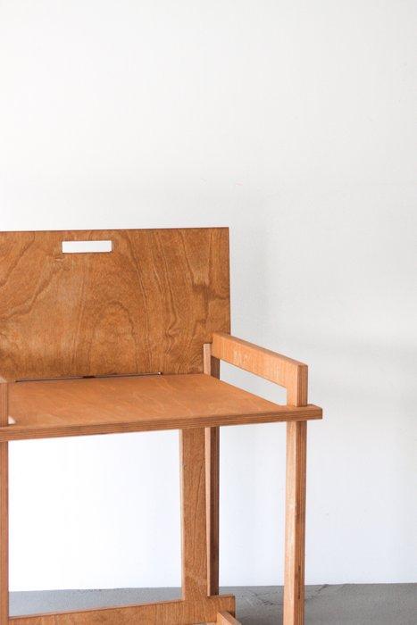 Edoardo Lietti Studio - Eetkamerstoel - Sedia Quadra -, Antiek en Kunst, Kunst | Designobjecten