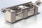 Bar-/Cocktailstation | RVS | Onderbar | Spoelbak +, Verzenden, Nieuw in verpakking