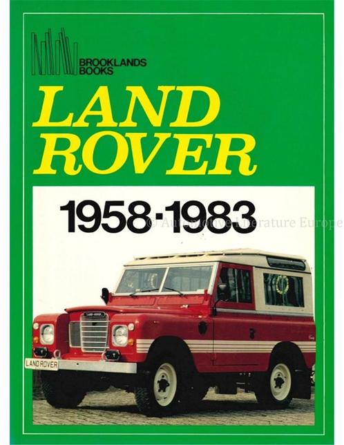 LAND ROVER 1958-1983 (BROOKLANDS), Boeken, Auto's | Boeken