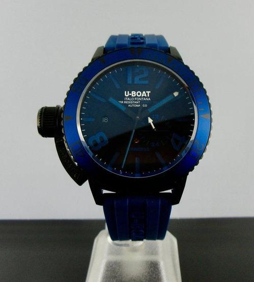 U-Boat Sommerso DLC Blue Aluminium Bezel 46 mm Ref 9669, Handtassen en Accessoires, Horloges | Heren