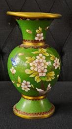 Vaas - Cloisonne, messing - China - 3-delige kasstel (Zonder
