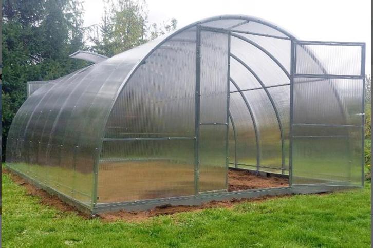 Serre, tuinkas met polycarbonaat 3,5m*4m*2m, Tuin en Terras, Bergingen en Tuinkasten, Overige typen, Nieuw, Metaal, Ophalen of Verzenden