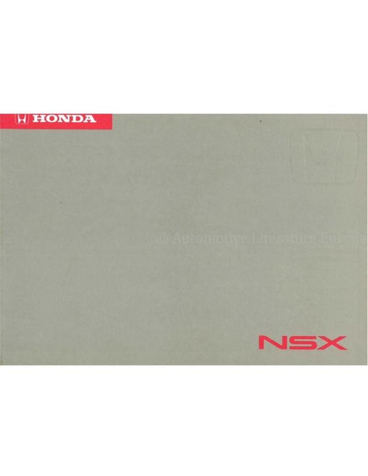 1995 HONDA NSX INSTRUCTIEBOEKJE DUITS, Auto diversen, Handleidingen en Instructieboekjes