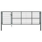 vidaXL Poort met palen 350x100 cm staal antraciet