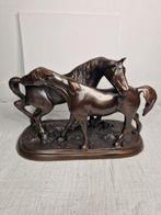 Statue, Bronzen paarden - 18 cm - Bronze - 1980