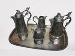 Ganci Argenterie - Koffie- en theeservies - .800 zilver, Antiquités & Art