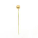 Gouden reversspeld/dasspeld; volleybal (Broche), Ophalen of Verzenden, Gebruikt, Overige kleuren, Goud