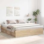 vidaXL Bedframe sonoma eikenkleurig 180x200 cm Super King, Huis en Inrichting, Slaapkamer | Bedden, Verzenden, Nieuw