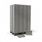 Gebruikte Euronorm stapelbakken alle wanden gesloten, Ophalen of Verzenden, Gebruikt