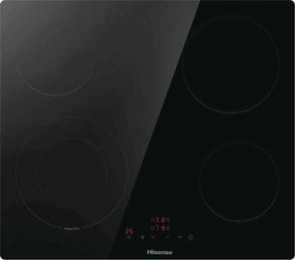 Hisense E6422sc Keramische Kookplaat - 4 Kookzones, Elektronische apparatuur, Kookplaten, Ophalen of Verzenden