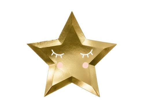 Little Star Star Borden Goud 27cm 6st, Hobby & Loisirs créatifs, Articles de fête, Envoi