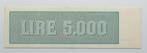 Italie. - 5.000 Lire 22/11/1949 - Gigante BI 63E