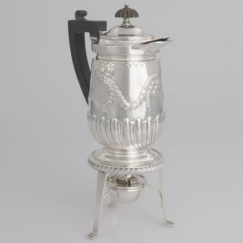 Hawksworth, Eyre & Co Ltd - Koffiepot - .925 zilver, Antiek en Kunst, Antiek | Zilver en Goud